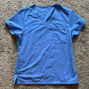 Jaanuu Women's Blue V-Neck Top